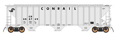 Intermountain Railway 672245 N Scale 4788 PS2-CD Covered Hopper Late Version - Ready to Run -- Conrail (gray, Small Logo)