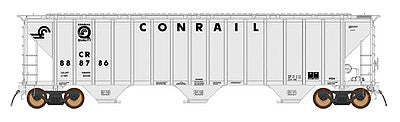 Intermountain Railway 672246 N Scale 4789 PS2-CD Covered Hopper Late Version - Ready to Run -- Conrail (gray, Small Logo & Quality Logo)