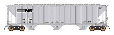 Intermountain Railway 672247 N Scale 4790 PS2-CD Covered Hopper Late Version - Ready to Run -- Norfolk Southern (gray, black)