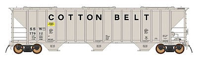 Intermountain Railway 672290 N Scale 4796 PS2-CD Covered Hopper Class H-100-21 Version - Ready to Run -- Cotton Belt (gray, black)