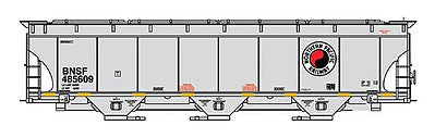 Intermountain Railway 67248 N Scale Trinity 5161 Cubic Foot Covered Hopper - Ready to Run -- BNSF Railway (Northern Pacific Legacy Scheme, gray, Monad Logo)