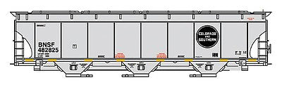 Intermountain Railway 67250 N Scale Trinity 5161 Cubic Foot Covered Hopper - Ready to Run -- BNSF Railway (Colorado & Southern Legacy Scheme, gray, black Circle Logo)