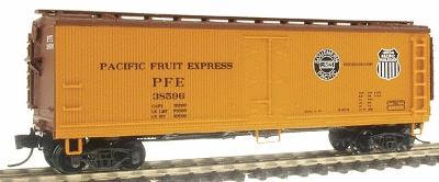 Intermountain Railway 67712 N Scale Fruit Growers Express Wood Refrigerator Car - Ready to Run -- Pacific Fruit Express