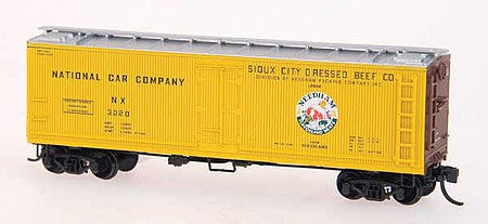 Intermountain Railway 67730 N Scale Fruit Growers Express Wood Refrigerator Car - Ready to Run -- Sioux City Dressed Beef