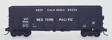 Intermountain Railway 68005 N Scale Extended Side Gondola - Assembled -- Western Pacific