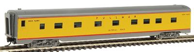 Intermountain Railway 6801 N Scale Pullman-Standard 4-4-2 Sleeper - Ready to Run - Centralia Car Shops -- Union Pacific (Armour Yellow, gray)