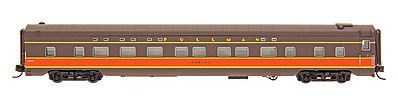 Intermountain Railway 6805 N Scale Pullman-Standard 4-4-2 Sleeper - Ready to Run - Centralia Car Shops -- Illinois Central (brown, orange, yellow)