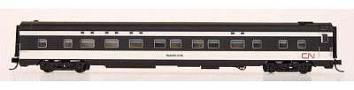 Intermountain Railway 6809 N Scale Pullman-Standard 4-4-2 Sleeper - Ready to Run - Centralia Car Shops -- Canadian National (1961 Scheme, black, white, red Noodle)