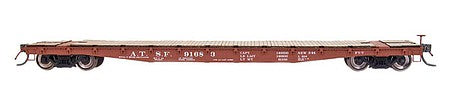 Intermountain Railway 68702 N Scale AAR 53' 6" 70-Ton Flatcar - Ready to Run -- Santa Fe (Boxcar Red)