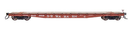 Intermountain Railway 68710 N Scale AAR 53' 6" 70-Ton Flatcar - Ready to Run -- Wabash (Boxcar Red)