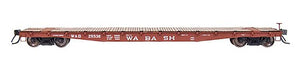 Intermountain Railway 68710 N Scale AAR 53' 6" 70-Ton Flatcar - Ready to Run -- Wabash (Boxcar Red)
