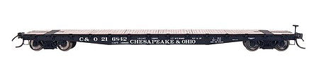 Intermountain Railway 68712 N Scale AAR 53' 6" 70-Ton Flatcar - Ready to Run -- Chesapeake & Ohio (black)