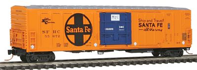 Intermountain Railway 68824 N Scale R-70-20 Mechanical Reefer - Ready to Run -- Santa Fe SFRC (orange, blue, silver, black, Large Logo, MTC Logo)