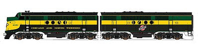 Intermountain Railway 69009D N Scale EMD FT A-B Set w/DCC -- Chicago & North Western (Freight Scheme, green, black, yellow)