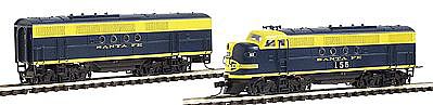 Intermountain Railway 69013D N Scale EMD FT A-B Set w/DCC -- Santa Fe (Freight Scheme, blue, yellow, Cigar Band Logo)