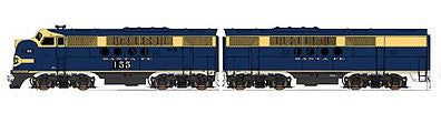 Intermountain Railway 69013S N Scale EMD FT A-B Set w/LokSound & DCC -- Santa Fe (Freight Scheme, blue, yellow, Cigar Band Logo)