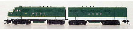 Intermountain Railway 69016 N Scale EMD FT A-B Set - Standard DC -- Southern Railway (green, aluminum)