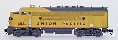 Intermountain Railway 69103 N Scale EMD F3A - Standard DC -- Union Pacific (Armour Yellow, gray)