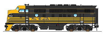 Intermountain Railway 69144D N Scale EMD F3A - DCC -- Denver & Rio Grande Western (Bumblebee, black, Aspen Gold)