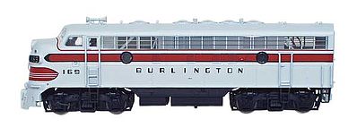 Intermountain Railway 69207 N Scale EMD F7A Phase II - Standard DC -- Chicago, Burlington & Quincy (gray)