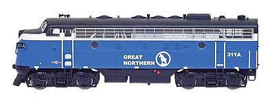 Intermountain Railway 69225 N Scale EMD F7A - Standard DC -- Great Northern (Big Sky Blue)