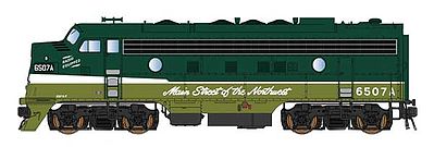 Intermountain Railway 69233 N Scale EMD F7A - Standard DC -- Northern Pacific (Loewy 2-Tone Green, Main Street Logo)