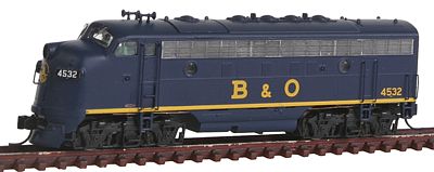 Intermountain Railway 69271 N Scale EMD F7A - Standard DC -- Baltimore & Ohio (Solid blue, yellow)