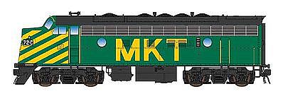 Intermountain Railway 69292D N Scale EMD F7A w/DCC -- Missouri-Kansas-Texas (green, yellow, black)