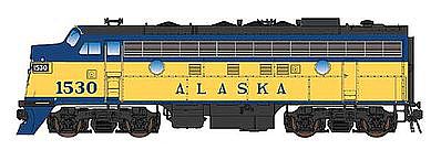 Intermountain Railway 69295D N Scale EMD F7A w/DCC -- Alaska Railroad #1530 (DOT Scheme, yellow, blue)