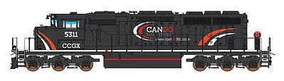 Intermountain Railway 69312D N Scale EMD/GMDD SD40-2W w/DCC -- Cando Rail Services #5311 (black, red, white)