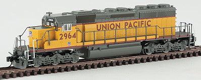Intermountain Railway 69327D N Scale EMD SD40-2 w/DCC -- Union Pacific (Armour Yellow, gray, red Frame Stripe, Nose Shield)