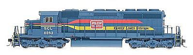 Intermountain Railway 69328D N Scale EMD SD40-2 w/DCC -- Family Lines/SCL (gray, red, yellow)