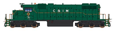 Intermountain Railway 693303 N Scale EMD SD38-2 - Standard DC -- Chicago & Illinois Midland (green)