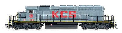 Intermountain Railway 69332D N Scale EMD SD40-2 w/DCC -- Kansas City Southern (gray, red, yellow)