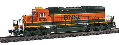 Intermountain Railway 69334S N Scale EMD SD40-2 w/LokSound & DCC -- Burlington Northern Santa Fe (Heritage I, green, orange, yellow)