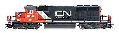 Intermountain Railway 69335D N Scale EMD SD40-2 w/DCC -- Canadian National (black, red, white, Website Noodle Logo)
