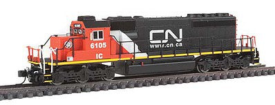 Intermountain Railway 69335S N Scale EMD SD40-2 w/LokSound & DCC -- Canadian National (black, red, white, Website Noodle Logo)