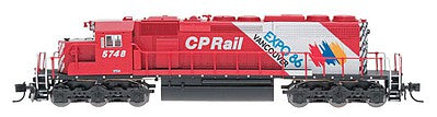 Intermountain Railway 69336S N Scale EMD SD40-2 w/LokSound & DCC -- Canadian Pacific (Action Red, white, Expo 86 Graphics)
