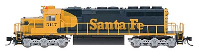 Intermountain Railway 69340 N Scale EMD SD40-2 Snoot - Standard DC -- Santa Fe (Warbonnet, blue, yellow)