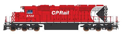 Intermountain Railway 69346 N Scale EMD SD40-2 - Standard DC -- Canadian Pacific (Action Red, black, white, Multimark Logo)