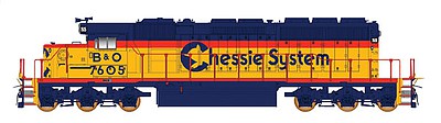 Intermountain Railway 69347S N Scale EMD SD40-2 w/LokSound & DCC -- Chessie System B&O (yellow, vermillion, blue)