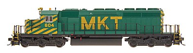 Intermountain Railway 69348S N Scale EMD SD40-2 w/LokSound & DCC -- Missouri-Kansas-Texas (green, yellow, Billboard MKT)