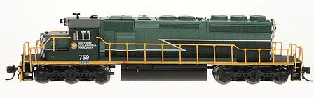 Intermountain Railway 69351D N Scale EMD SD40-2 w/DCC -- British Columbia Railway (2-Tone Green, Dogwood Logo)