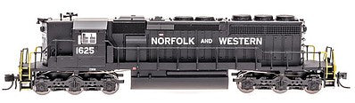 Intermountain Railway 69352D N Scale EMD SD40-2 High Hood w/DCC -- Norfolk & Western (black, white, Spelled-Out Norfolk & Western)