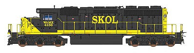 Intermountain Railway 69375 N Scale EMD SD40-2 - Standard DC -- Webb Asset Management/Watco (black, yellow)