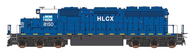 Intermountain Railway 69376D N Scale EMD SD40-2 w/DCC -- Helm Leasing HLCX (blue, white, yellow)