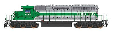 Intermountain Railway 69378 N Scale EMD SD40-2 - Standard DC -- First Union Rail FURX (silver, green)