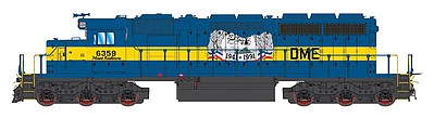 Intermountain Railway 69383S N Scale EMD SD40-2 w/LokSound & DCC -- Dakota, Minnesota & Eastern #6359 (blue, yellow, Mount Rushmore Commemorativ