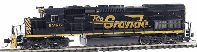 Intermountain Railway 69401 N Scale EMD SD40T-2 Tunnel Motor - Standard DC -- Denver & Rio Grande Western (black, Aspen Gold, Large Flying Grande)