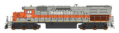 Intermountain Railway 69433S N Scale EMD SD40T-2 Tunnel Motor w/LokSound & DCC -- Western Rail Inc. WRIX (Potash Corp, gray, orange)